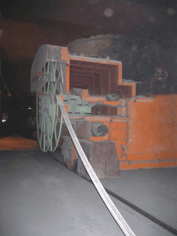 脫硫站渣罐車電纜卷銅